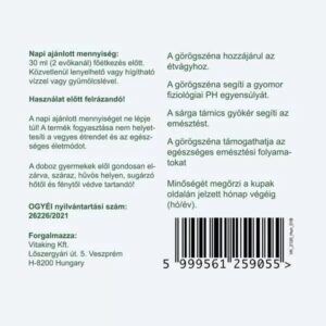Vitaking Appetito Plus szirup - 200ml 5 Vitaking Appetito Plus szirup - 200ml - Image 3