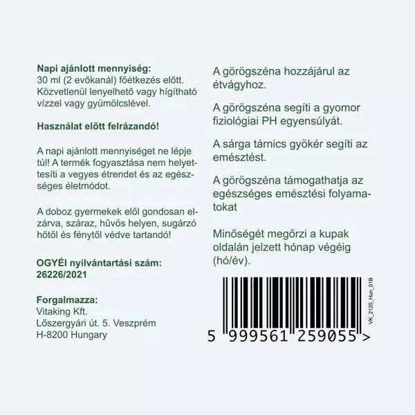 Vitaking Appetito Plus szirup - 200ml 3 Vitaking Appetito Plus szirup - 200ml - Image 3