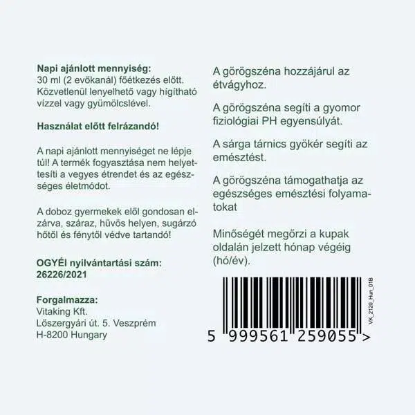 Vitaking Appetito Plus szirup - 200ml 3 Vitaking Appetito Plus szirup - 200ml - Image 3