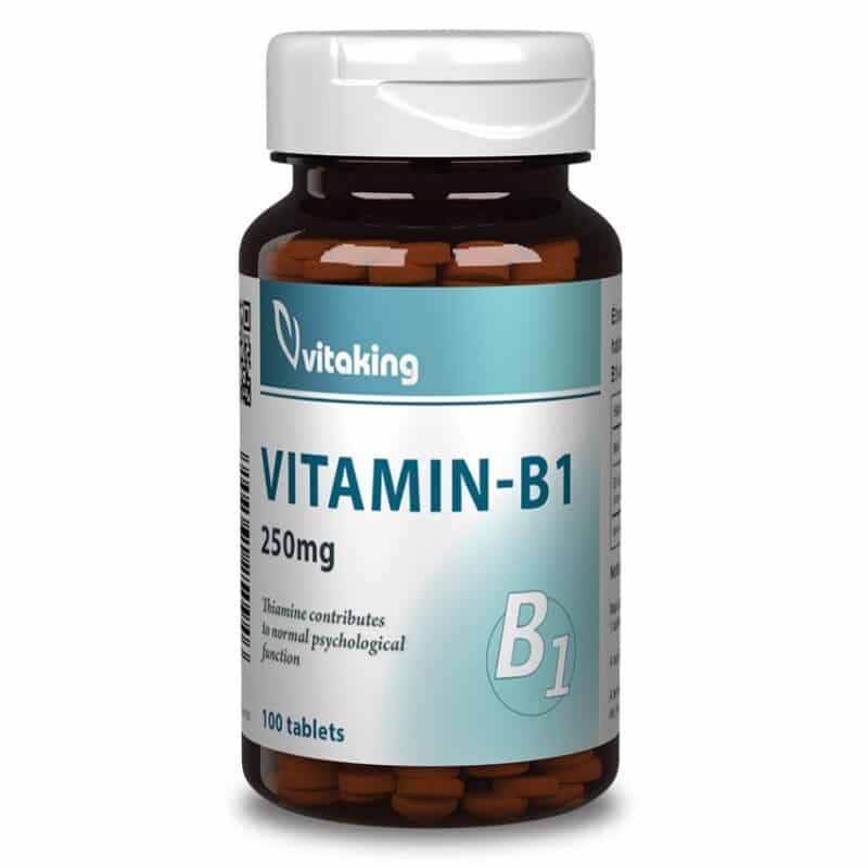Vitaking B1-vitamin 250mg tabletta - 100db 1 Vitaking B1-vitamin 250mg tabletta - 100db
