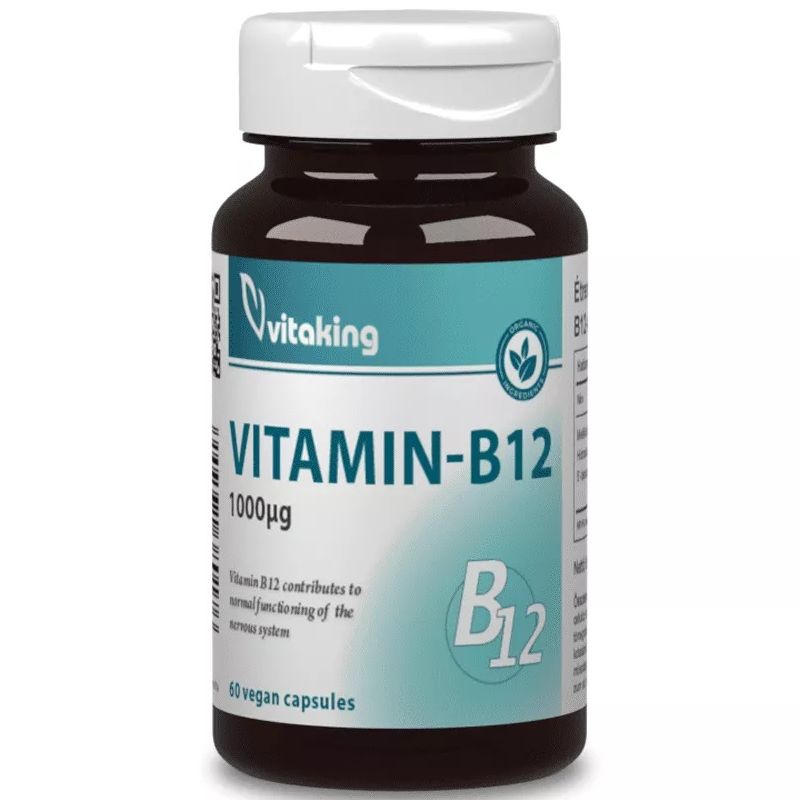 Vitaking B12-vitamin 1000mcg kapszula - 60db 1 Vitaking B12-vitamin 1000mcg kapszula - 60db