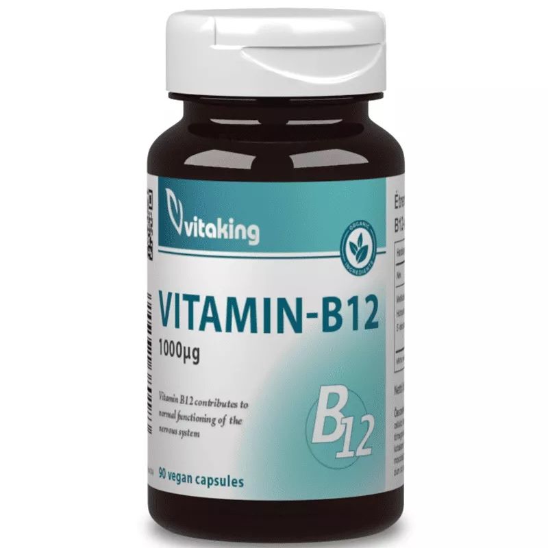 Vitaking B12-vitamin 1000mcg kapszula - 90db 1 Vitaking B12-vitamin 1000mcg kapszula - 90db