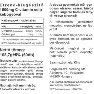 Vitaking C-vitamin 1500mg tabletta - 60db - Image 2