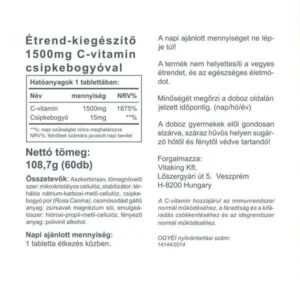 Vitaking C-vitamin 1500mg tabletta - 60db - Image 4