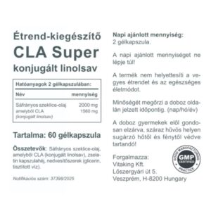 Vitaking CLA Super gélkapszula - 60db 3 Vitaking CLA Super gélkapszula - 60db - Image 2