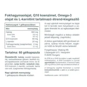 Vitaking Cardiolic Formula gélkapszula - 60db 3 Vitaking Cardiolic Formula gélkapszula - 60db - Image 2