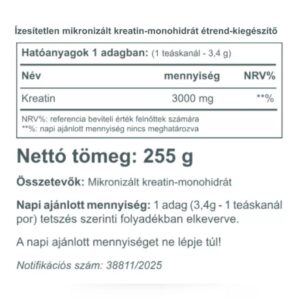 Vitaking Creatine por - 255g 6 Vitaking Creatine por - 255g - Image 3