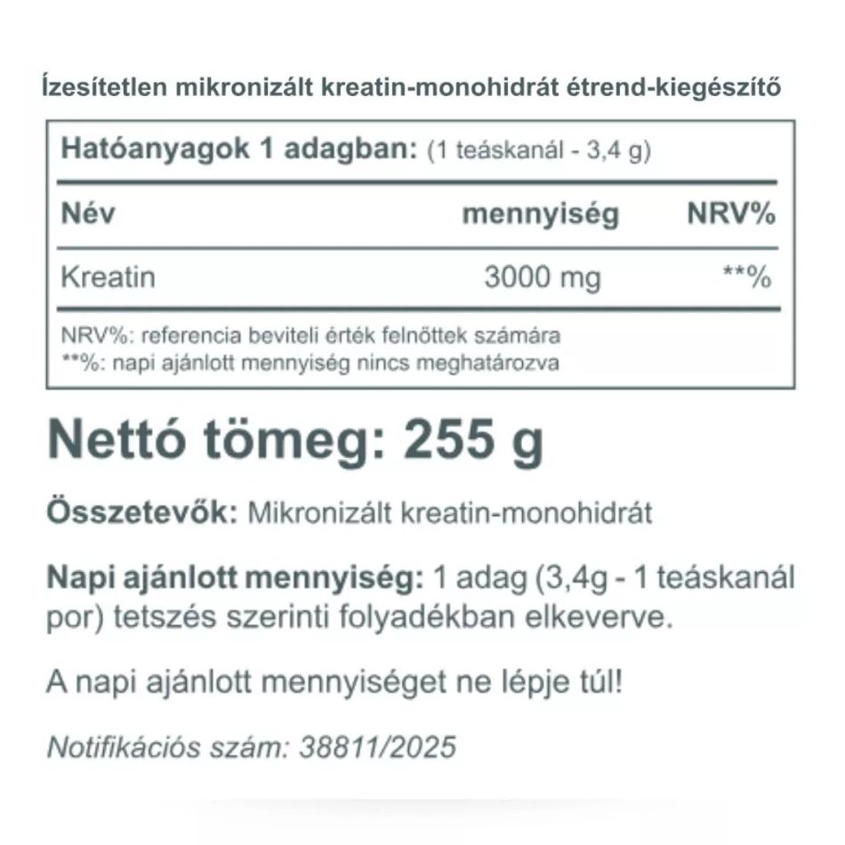 Vitaking Creatine por - 255g 3 Vitaking Creatine por - 255g - Image 3