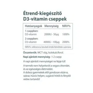 Vitaking D3-vitamin csepp - 10ml 3 Vitaking D3-vitamin csepp - 10ml - Image 2