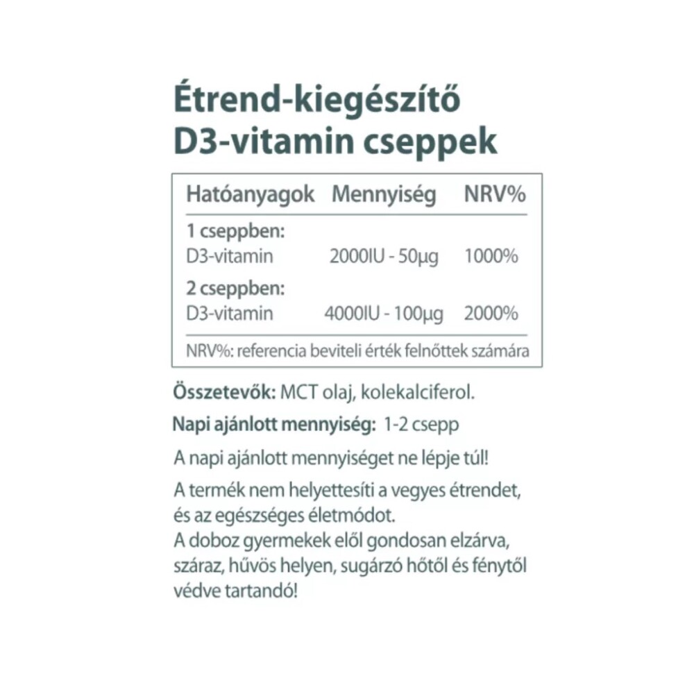 Vitaking D3-vitamin csepp - 10ml 2 Vitaking D3-vitamin csepp - 10ml - Image 2