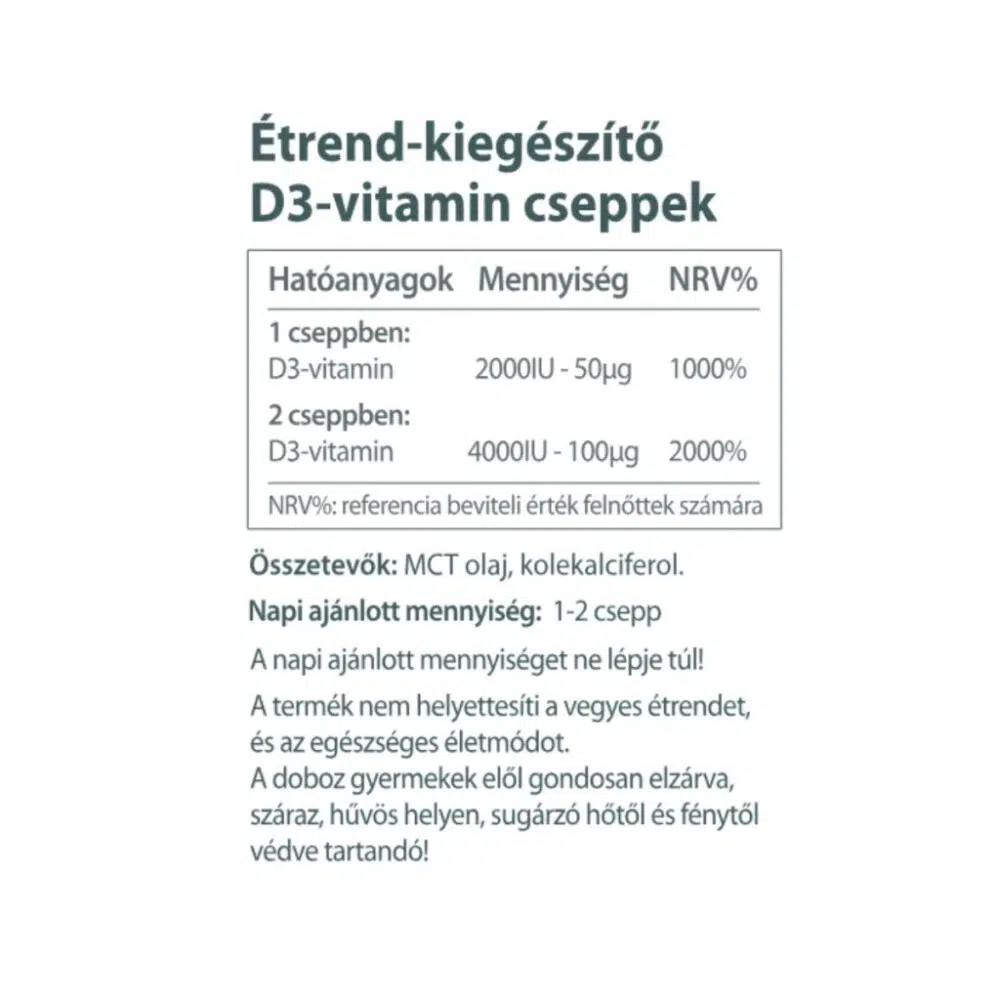 Vitaking D3-vitamin csepp - 10ml 2 Vitaking D3-vitamin csepp - 10ml - Image 2
