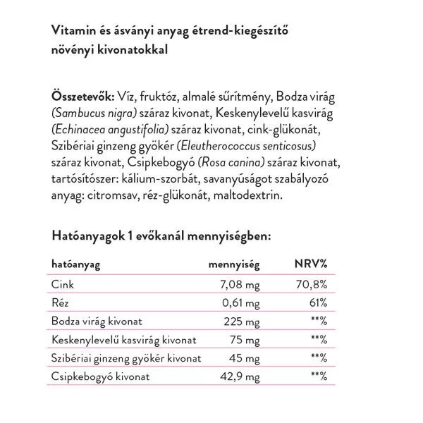Vitaking Echinax szirup - 200ml 2 Vitaking Echinax szirup - 200ml - Image 2