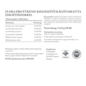 Vitaking Flora Pro élőflórát tartalmazó rágótabletta - 30db - Image 2