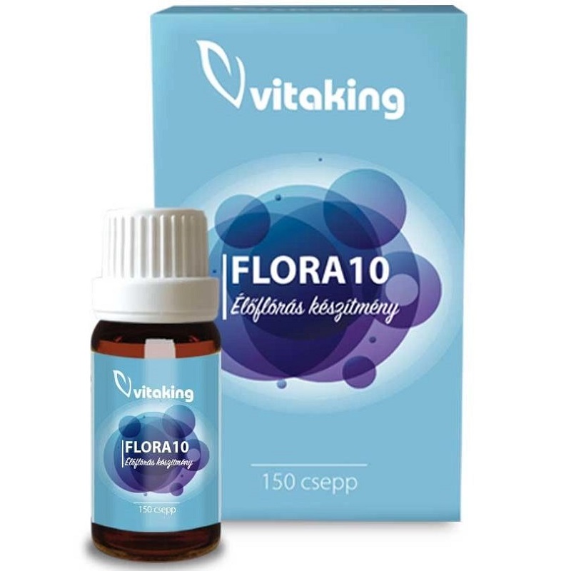 Vitaking Flora10 élőflórás készítmény (150 csepp) - 6ml 1 Vitaking Flora10 élőflórás készítmény (150 csepp) - 6ml