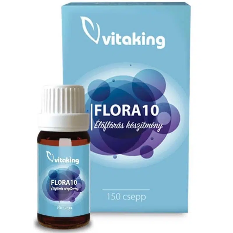 Vitaking Flora10 élőflórás készítmény (150 csepp) - 6ml 1 Vitaking Flora10 élőflórás készítmény (150 csepp) - 6ml