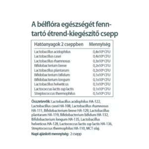 Vitaking Flora10 élőflórás készítmény (150 csepp) - 6ml 4 Vitaking Flora10 élőflórás készítmény (150 csepp) - 6ml - Image 2