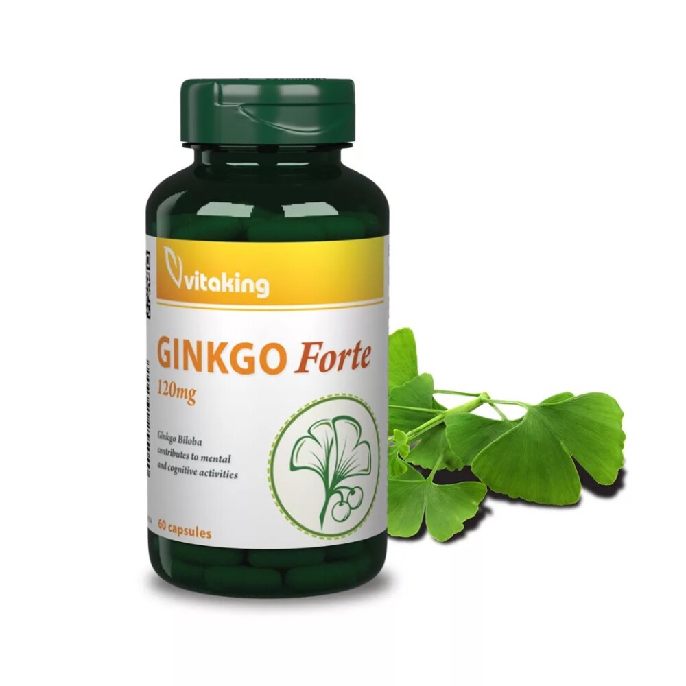 Vitaking Ginkgo Biloba Forte 120mg kapszula - 60db 2 Vitaking Ginkgo Biloba Forte 120mg kapszula - 60db - Image 2
