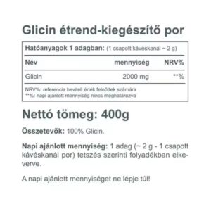 Vitaking Glicin natúr italpor - 400g - Image 2