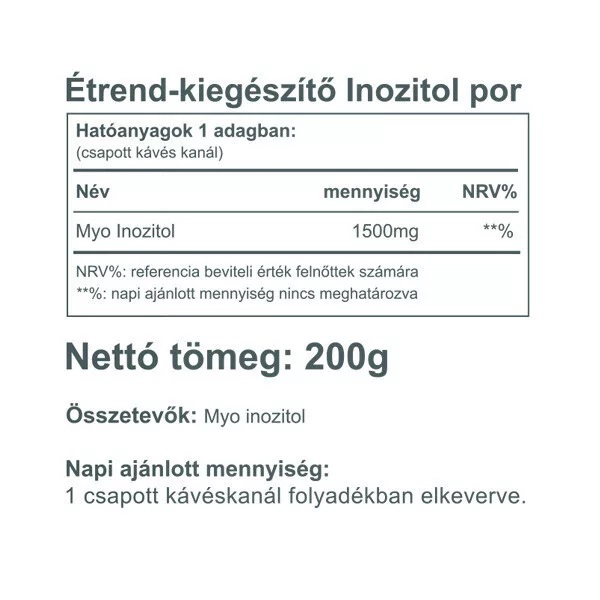 Vitaking Inozitol por - 200g 2 Vitaking Inozitol por - 200g - Image 2