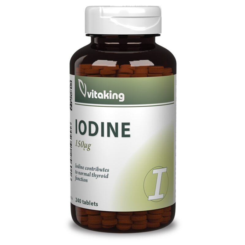 Vitaking Jód (IODINE) tabletta - 240db 1 Vitaking Jód (IODINE) tabletta - 240db