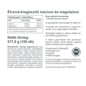 Vitaking Kalcium + Magnézium tabletta - 100db 3 Vitaking Kalcium + Magnézium tabletta - 100db - Image 2