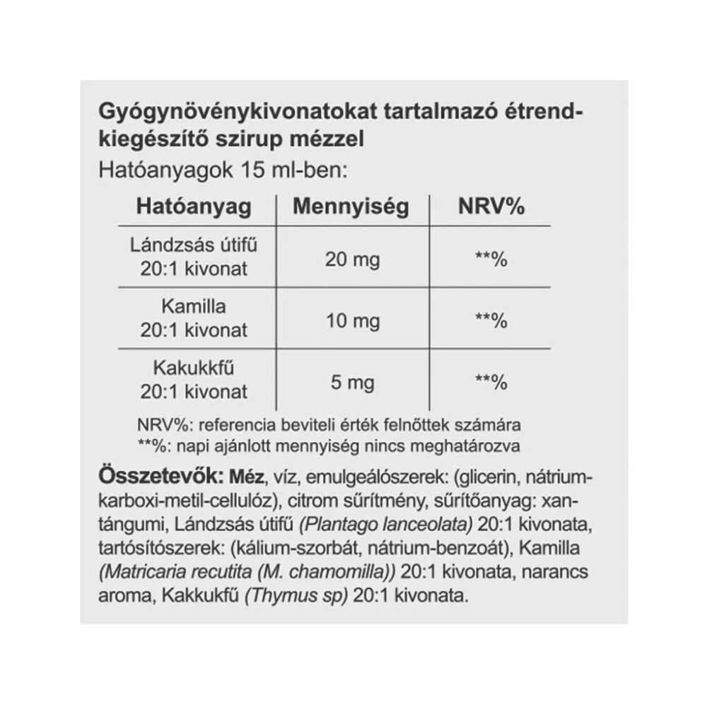 Vitaking Lándzsás Útifű Szirup - 150ml 3 Vitaking Lándzsás Útifű Szirup - 150ml - Image 3