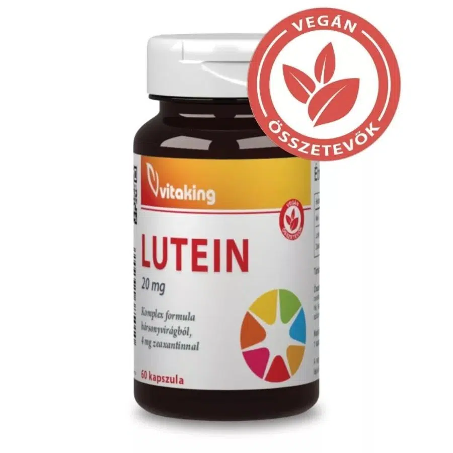 Vitaking Lutein 20 mg + Zeaxantin 4 mg bársonyvirágból - 60 db kapszula 2 Vitaking Lutein 20 mg + Zeaxantin 4 mg bársonyvirágból - 60 db kapszula - Image 2