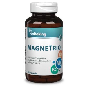 Vitaking Magne Trio Mg + K2 + D3-vitamin kapszula - 80db