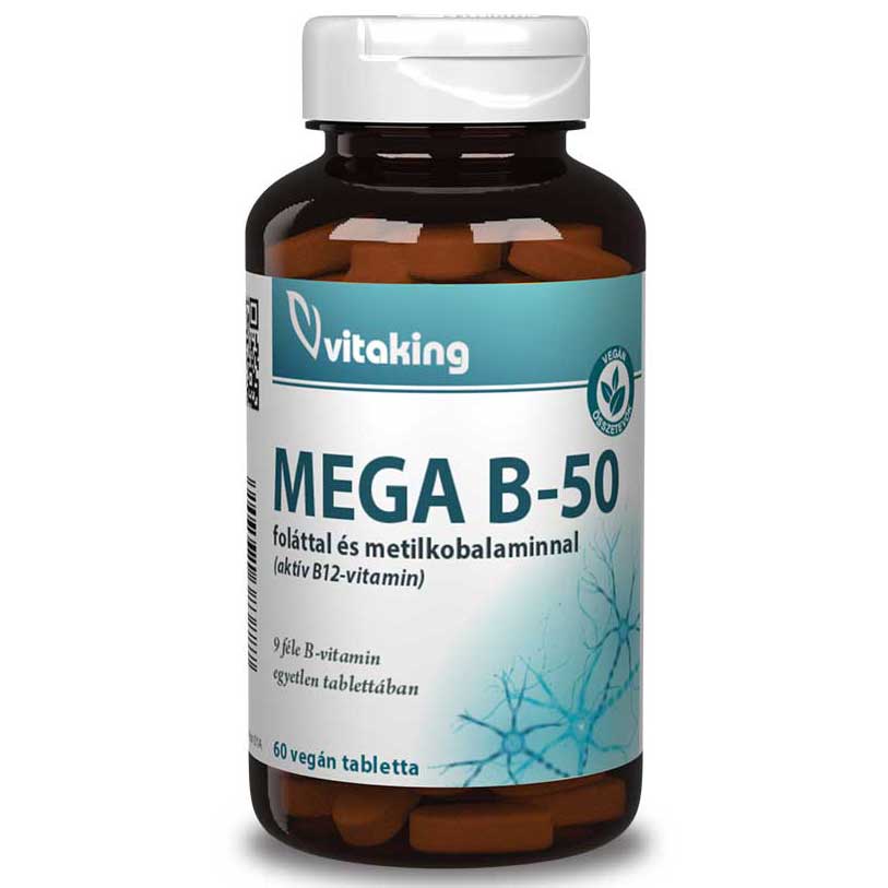 Vitaking Mega B-50 komplex tabletta - 60db 1 Vitaking B-50 komplex tabletta - 60db