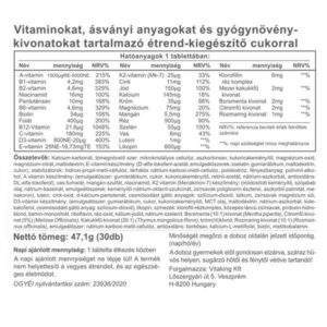 Vitaking Nicovit multivitamin komplex dohányosoknak - 30db - Image 2