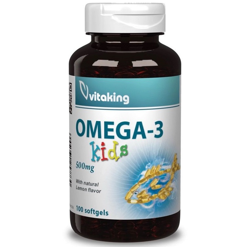 Vitaking Omega-3 Kids gélkapszula - 100db 1 Vitaking Omega-3 Kids gélkapszula - 100db