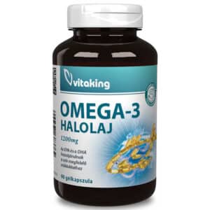 Vitaking Omega-3 1200mg halolaj kapszula - 90db