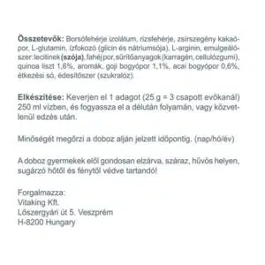 Vitaking Protein növényi fehérjés, csokis-fahéjas italpor - 400g - Image 2