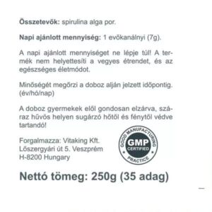 Vitaking Spirulina alga por - 250g 6 Vitaking Spirulina alga por - 250g - Image 3