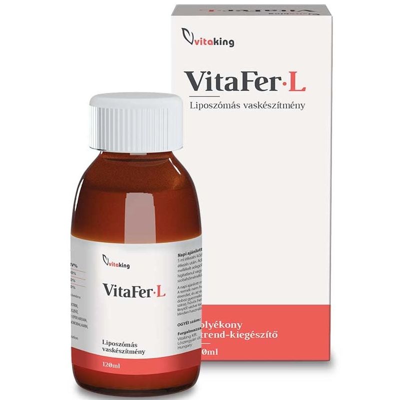 Vitaking VitaFer-L liposzómás vas készítmény – 120ml 1 Vitaking VitaFer-L liposzómás vas RETARD készítmény - 120ml