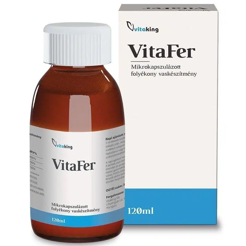 Vitaking VitaFer mikrokapszulázott vas készítmény - 120ml 1 Vitaking VitaFer mikrokapszulázott vas készítmény - 120ml