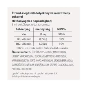 Vitaking VitaFer mikrokapszulázott vas készítmény - 120ml 4 Vitaking VitaFer mikrokapszulázott vas készítmény - 120ml - Image 2