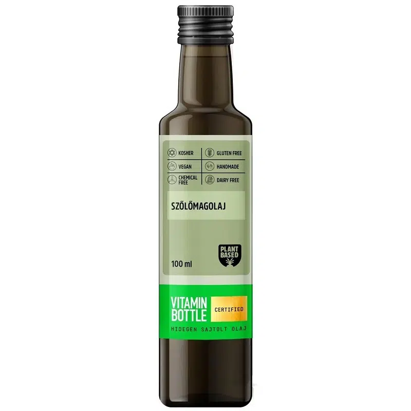 Vitamin Bottle Szőlőmag hidegen sajtolt olaj - 100ml 1 Vitamin Bottle Szőlőmag hidegen sajtolt olaj - 100ml
