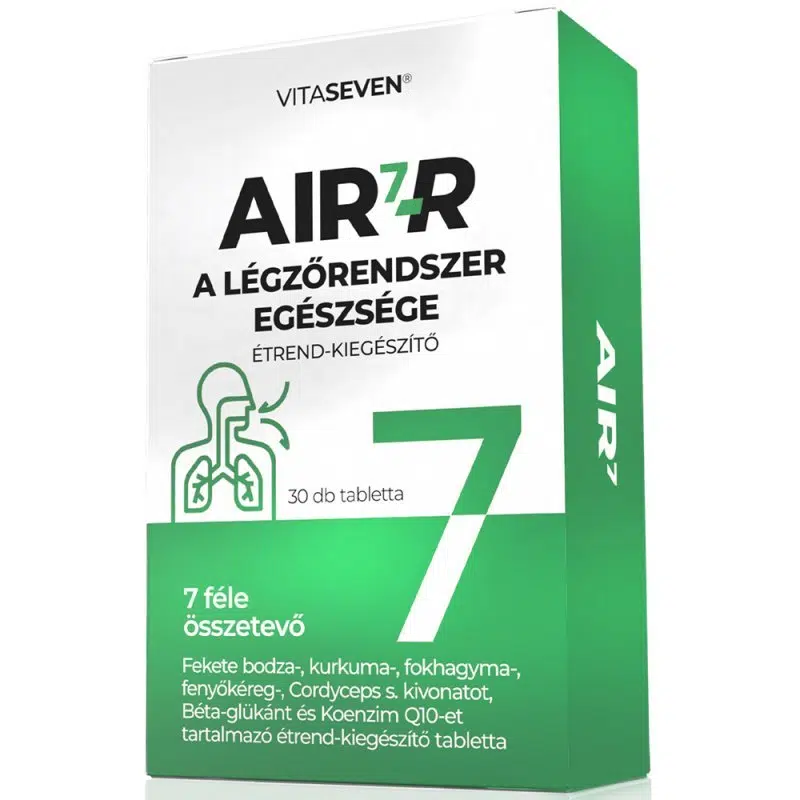 Air7-R vitamin - Légzőrendszer egészsége tabletta - 30db 1 Vitaseven Air7-R vitamin - Légzőrendszer egészsége tabletta - 30db