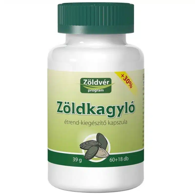 Viva Natura - Zöldvér zöldkagyló kapszula - 60+18 db 1 Viva Natura - Zöldvér zöldkagyló kapszula - 60+18 db