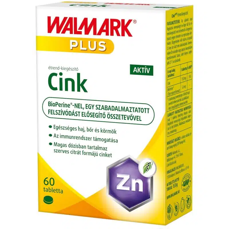 Walmark Cink Aktív tabletta - 60db 1 Walmark Cink Aktív tabletta - 60db