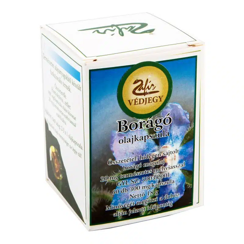 Zafir Borágó olajkapszula - 60db 1 Zafir Borágó olajkapszula - 60db