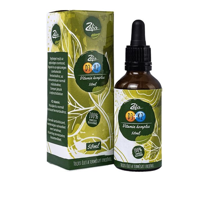 Zafir D3+K2 Vitamin Komplex cseppek - 50ml 1 Zafir D3+K2 Vitamin Komplex cseppek - 50ml