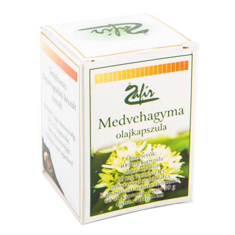 Zafir Medvehagyma olajkapszula - 60db 1 Zafir Medvehagyma olajkapszula - 60db