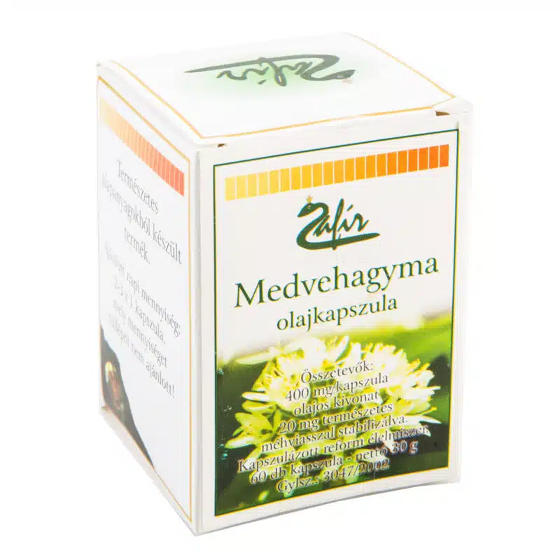 Zafir Medvehagyma olajkapszula - 60db 1 Zafir Medvehagyma olajkapszula - 60db