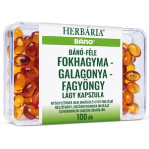 Herbária Bánó-féle fokhagyma-galagonya-fagyöngy kapszula - 100db