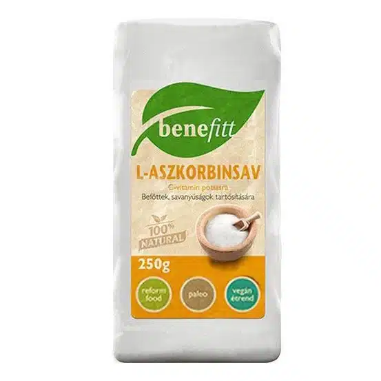 Interherb Benefitt L-Aszkobinsav - 250g 1 Interherb Benefitt L-Aszkobinsav – 250g