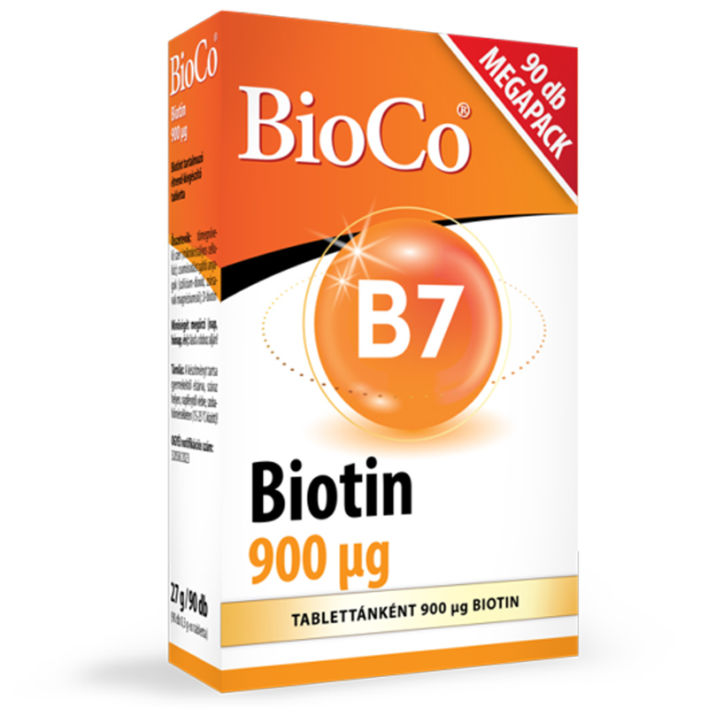 BioCo Biotin 900μg tabletta - 90db 1 BioCo Biotin 900μg tabletta - 90db