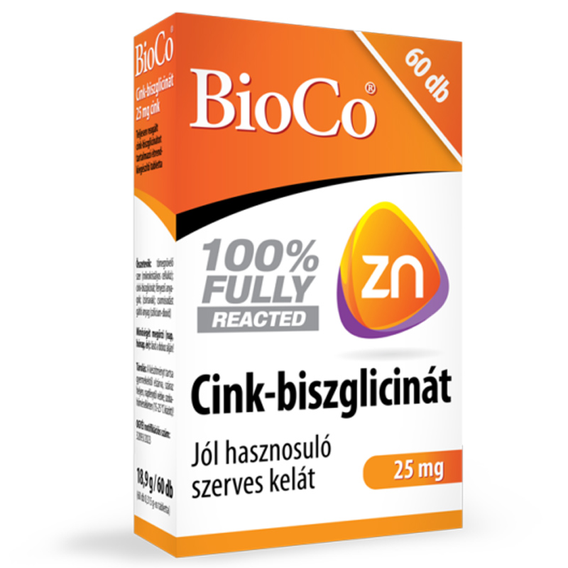 BioCo Cink-biszglicinát tabletta - 60db 1 BioCo Cink-biszglicinát tabletta - 60db