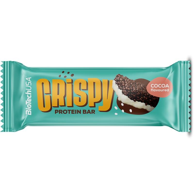 BioTech USA Crispy Protein Bar kakaós szelet - 40g 1 BioTech USA Crispy Protein Bar kakaós szelet - 40g